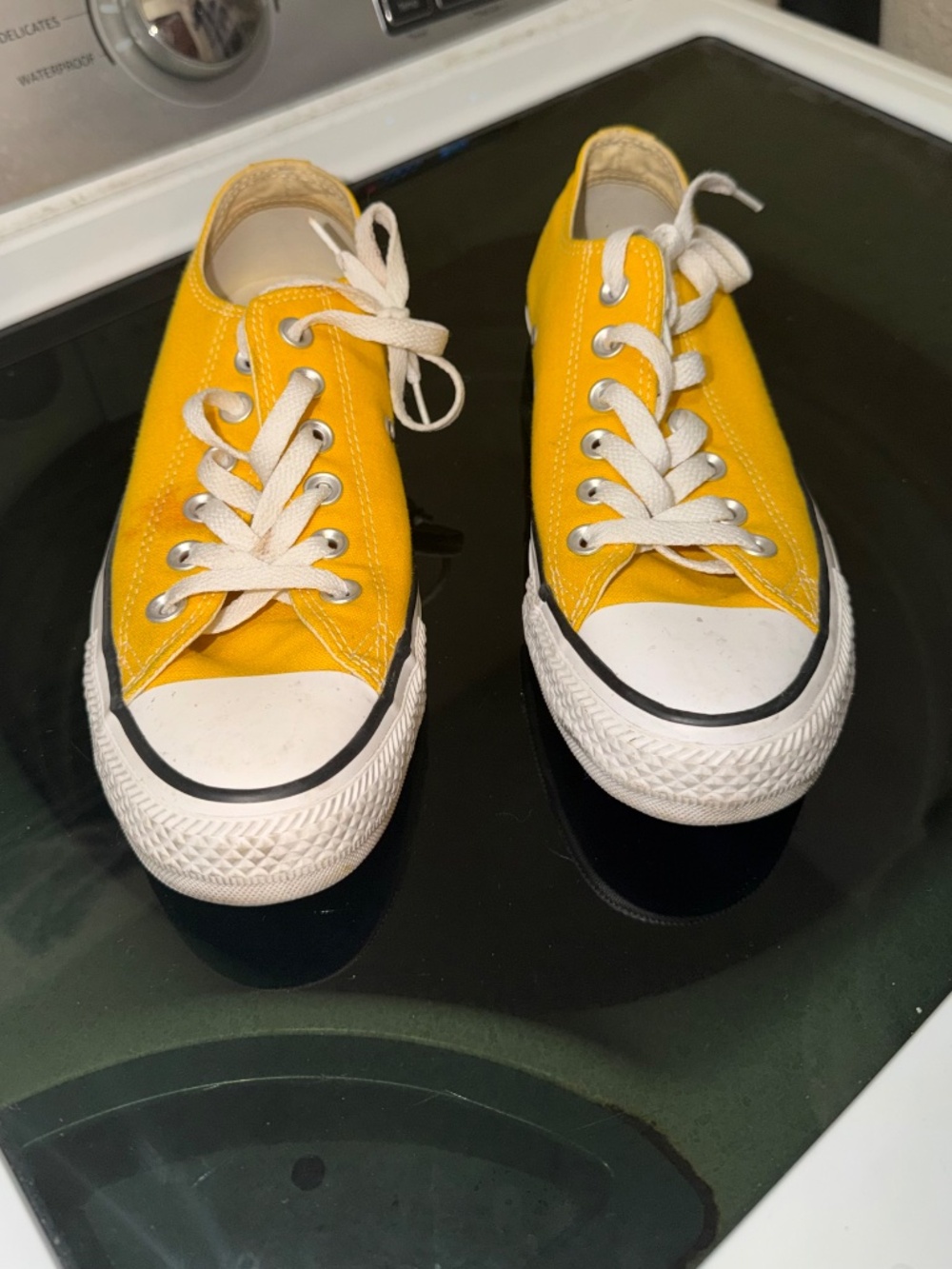 Yellow Converse Chuck Taylor Low Top Sneakers